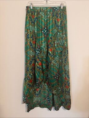ba&sh Green Floral maxi skirt. Size US 6